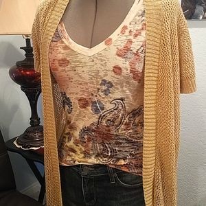 Gold AUGUST SILK duster